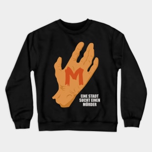 The Mark of M: Tribute to Fritz Lang's Masterpiece - Iconic Hand Design Crewneck Sweatshirt